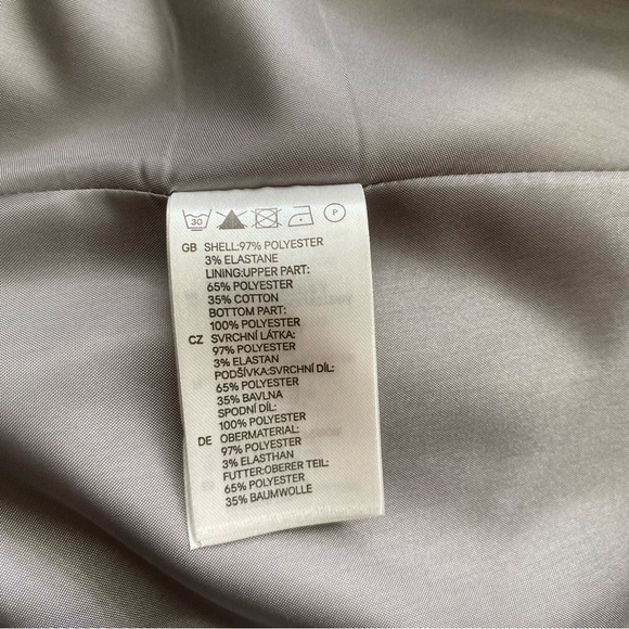 H&M Grey Cheetah Print Cocktail Dress Size 4 - Picture 7 of 8